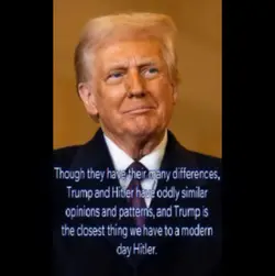 Hitler and Trump 👎👎