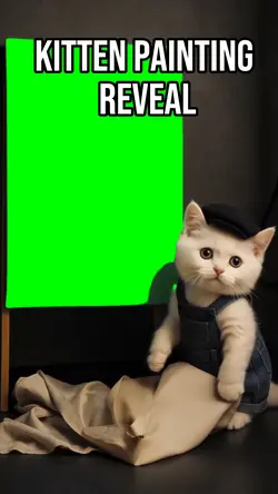 Kitten painting