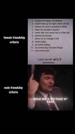 male criteria 