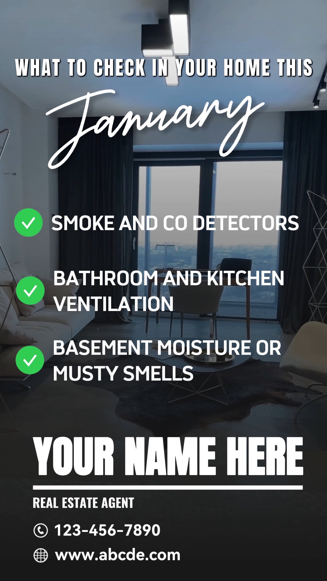 January check list 🏘️
