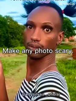 Make any photo scary