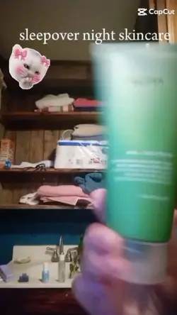 sleepover skincare 
