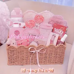 pink gift baskets >>