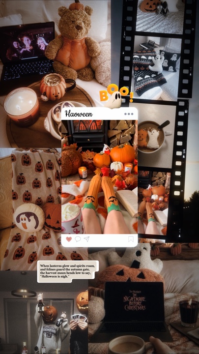Halloween collage