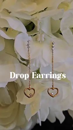 Heart Drop Earrings 
