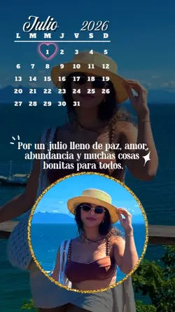 CALENDARIO DE JULIO