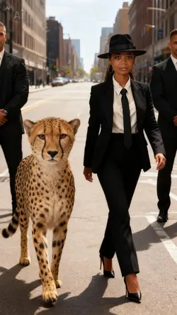 Cheetah in the city