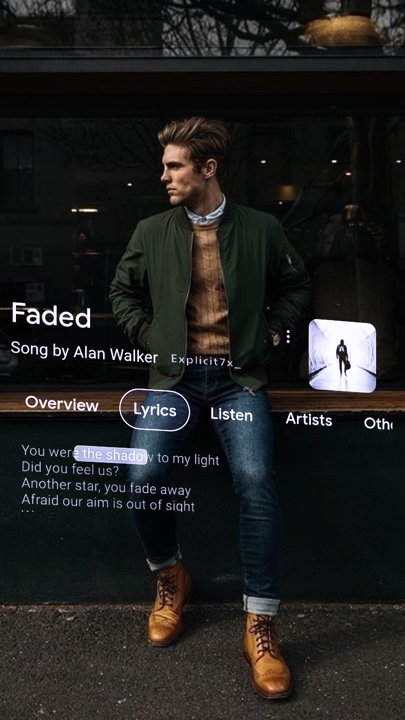 Faded lyrics 