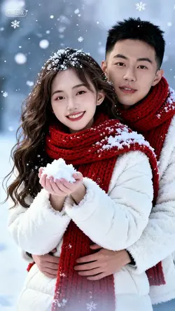 winter couple