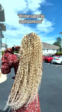Boho braids reveal