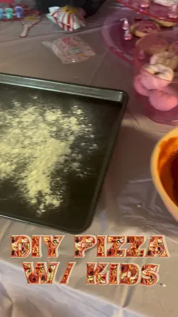 DIY pizza making 