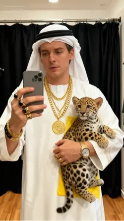 Arab clothing selfie