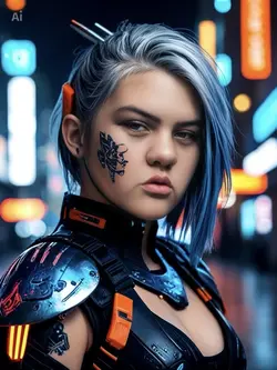 Cyberpunk Samurai 