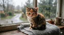 sad cat