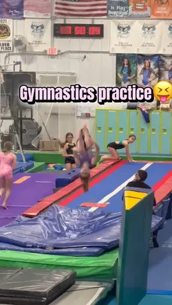 Gymnastics practice😝