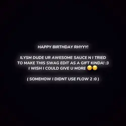 HAPPY BIRTHDAY RHYYY