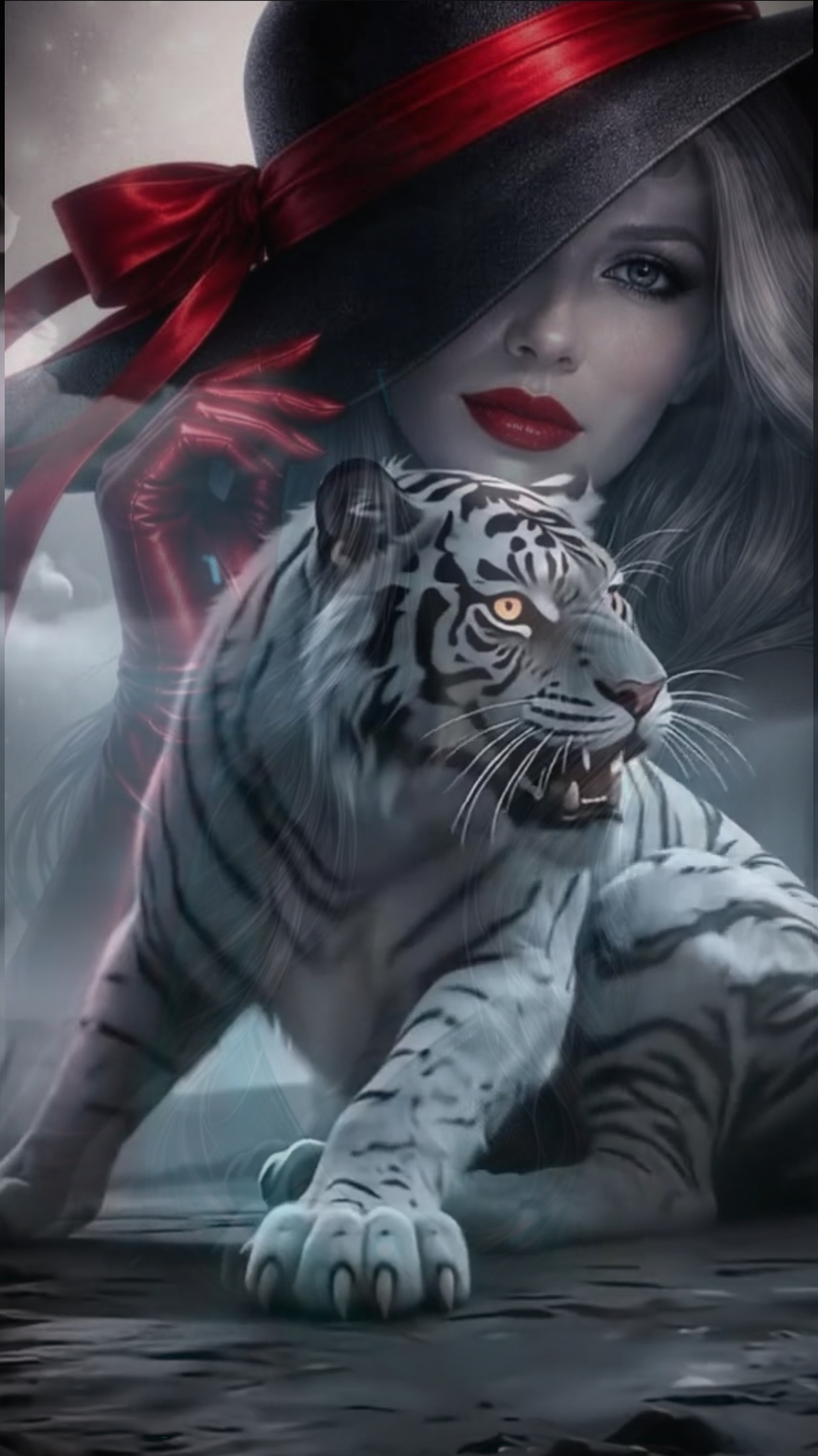 Weißer Tiger Overlay 