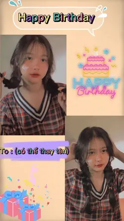 mẫu sinh nhật xinh