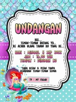 Undangan Ultah Mermd