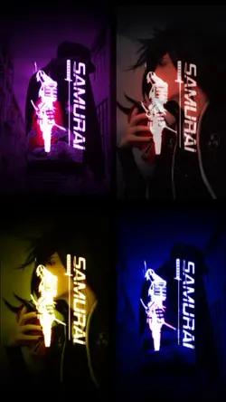 Neon Effect Samurai 
