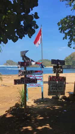 Camping pantai