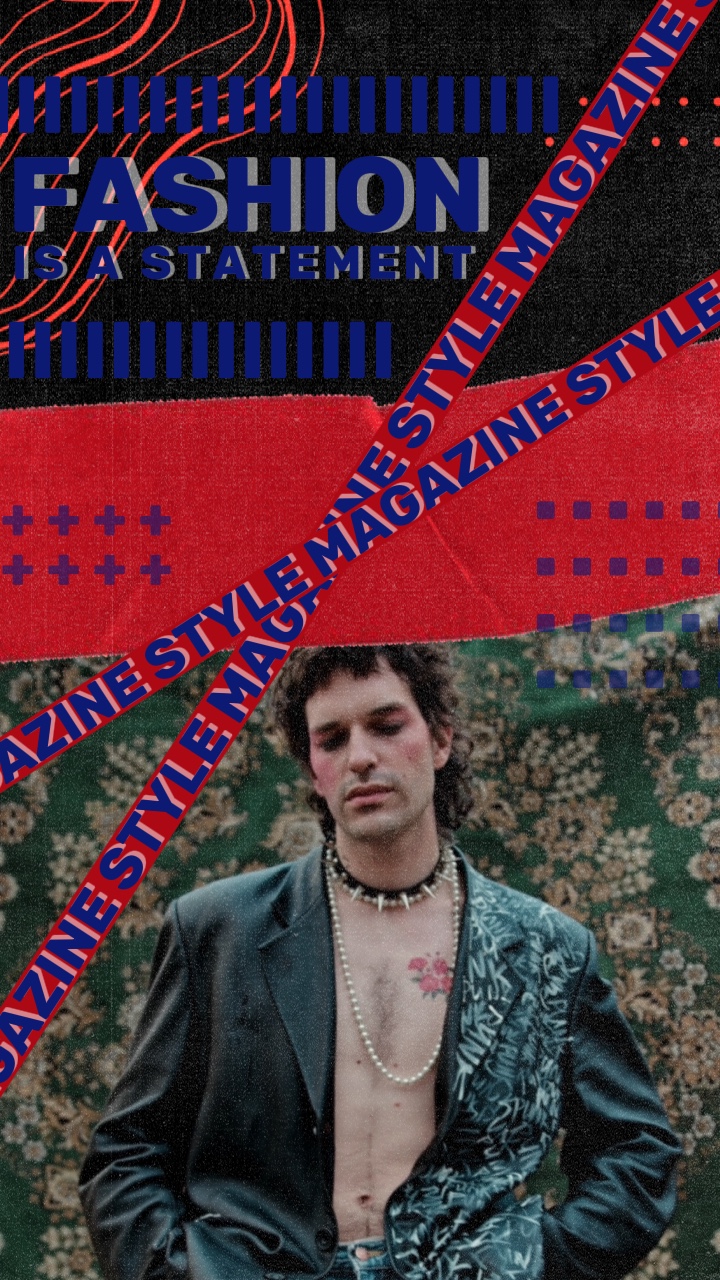 Acessórios Masculinos Exibição de Produto Estilo Retro