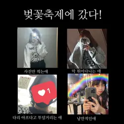 벚꽃축제에 갔다!