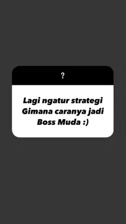 JADI BOSS MUDA