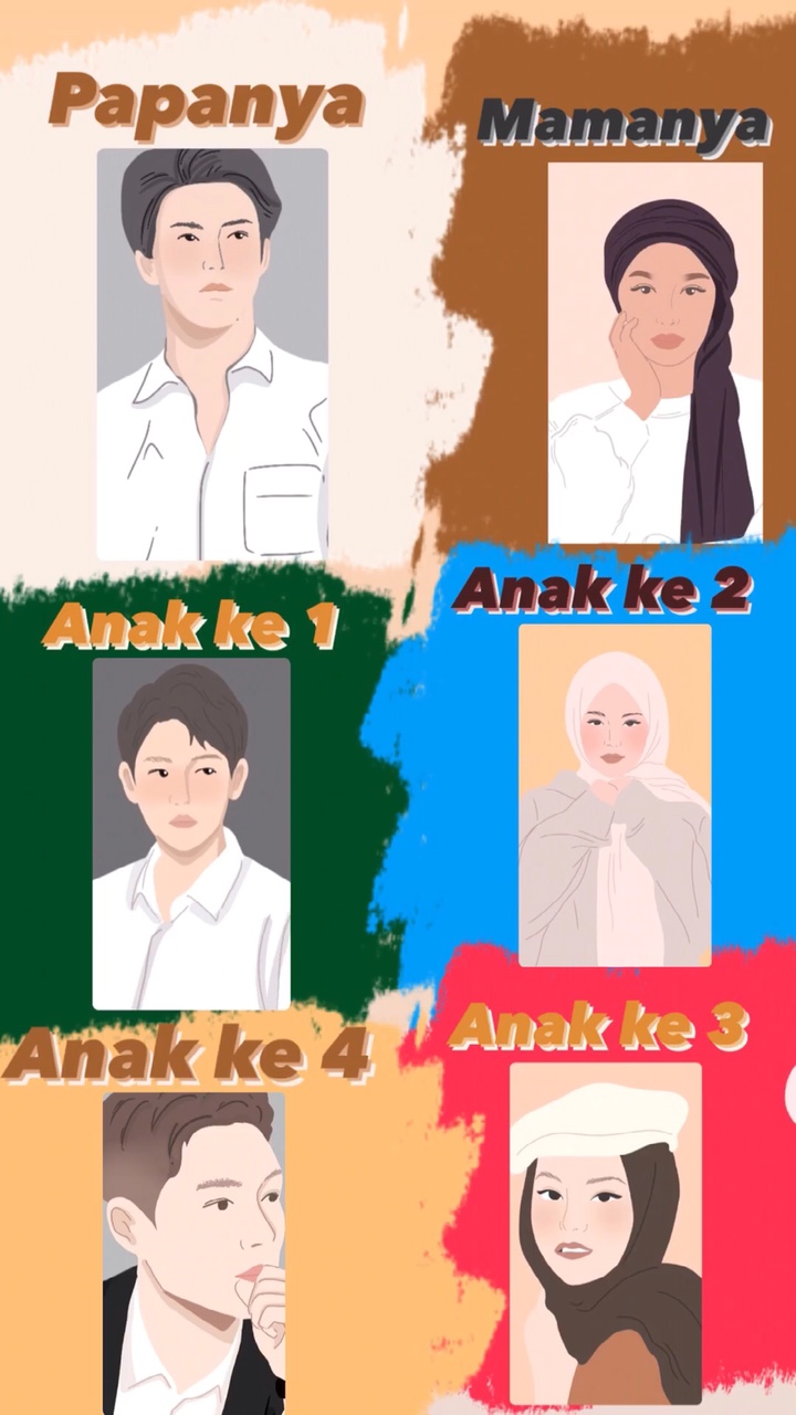 Papa mama Kakak adek