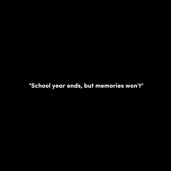 Fin de l'année scolaire