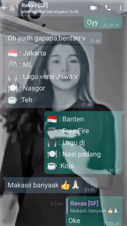 mentahan chat wa