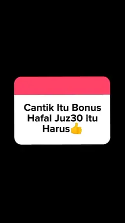 Hafal juz30 itu haru