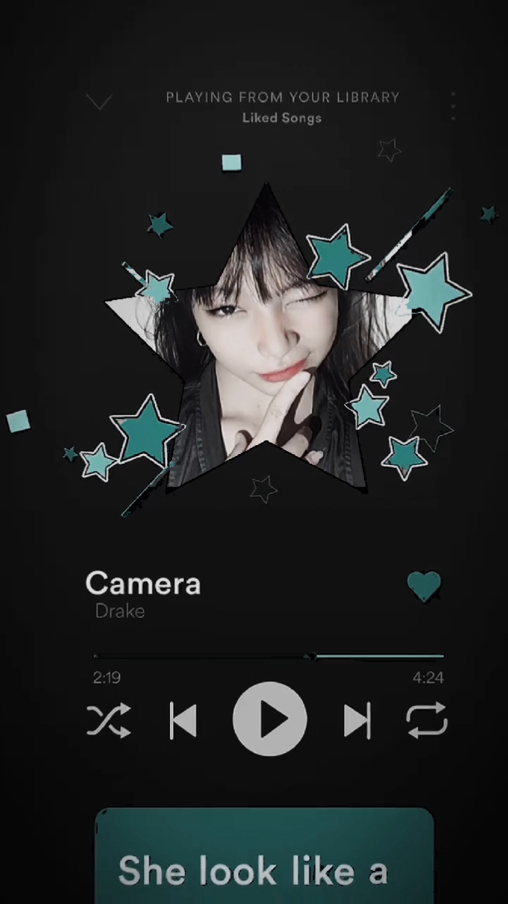 She look like a star