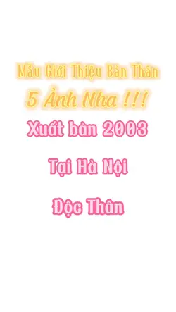 Giới Thiệu Bản Thân