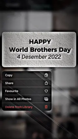 Happy brothers day