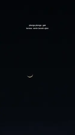 Senin besok ujian