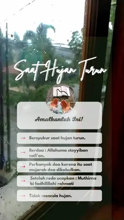 saat hujan turun |