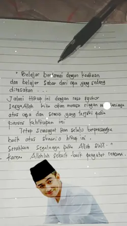 tulisan atas kertas