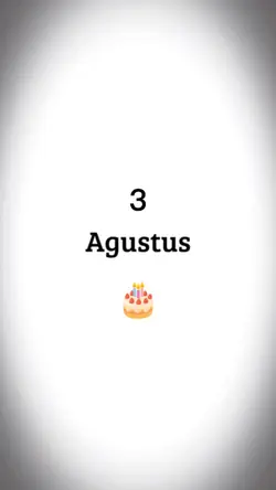 HBD 3 Agustus 2022