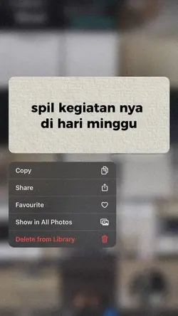 hari minggu kalian 