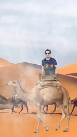 riding on camel