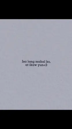 isa lg mahal ko