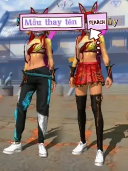 Mẫu thay tên ff "nữ"