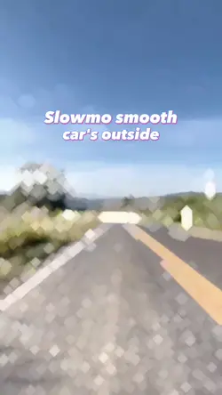 car's outside slowmo
