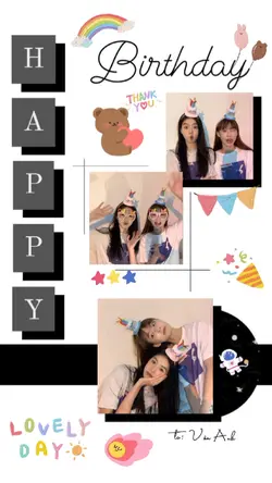 Mẫu happy birthday 