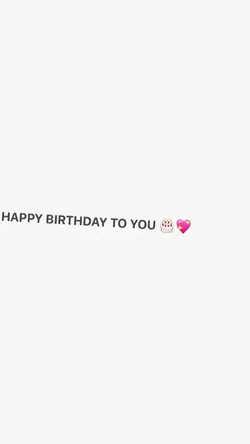 Happy birthday 🎂