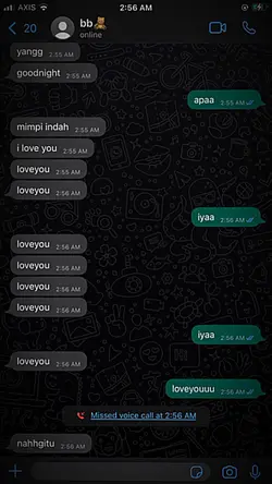 ss chat lucu 