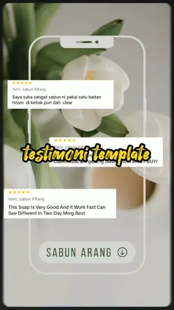 testimoni template