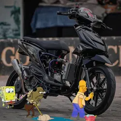 Rusak dah motor gw