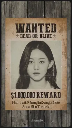Wanted Poster Wanita